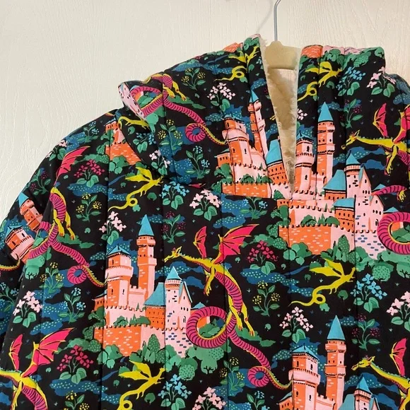 Printfresh Quilted Sherpa Poncho - Picture 3 of 8